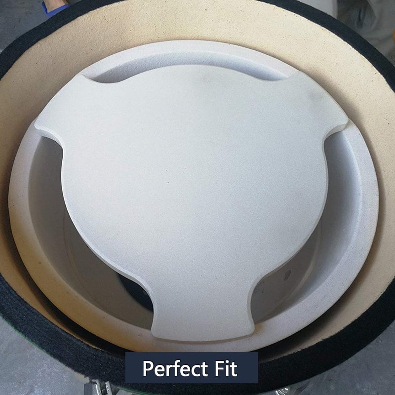 Hongso 17 5/8" Smokin' Pizza Stone for Char-Griller 6201 AKORN Kamado Grills, Heat Deflector Plate Setter for Char-Griller AKORN Kamado Models 16620, 26720, 06620, 6520, 6020 - Image 5
